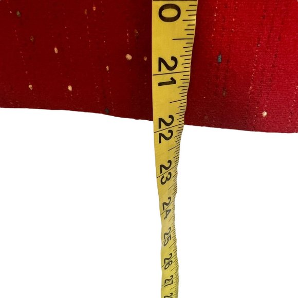 Vintage 80s Red Speckled Wool Blend Tapered Blazer Pencil Skirt Suit Set Medium - Picture 13 of 16